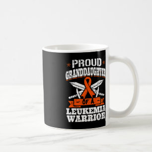Taza De Café Nieta Orgullosa De Un Guerrero De La Leucemia Awar