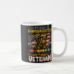 Taza De Café Nieta Orgullosa De Una Camisa Veterana Vietnamita