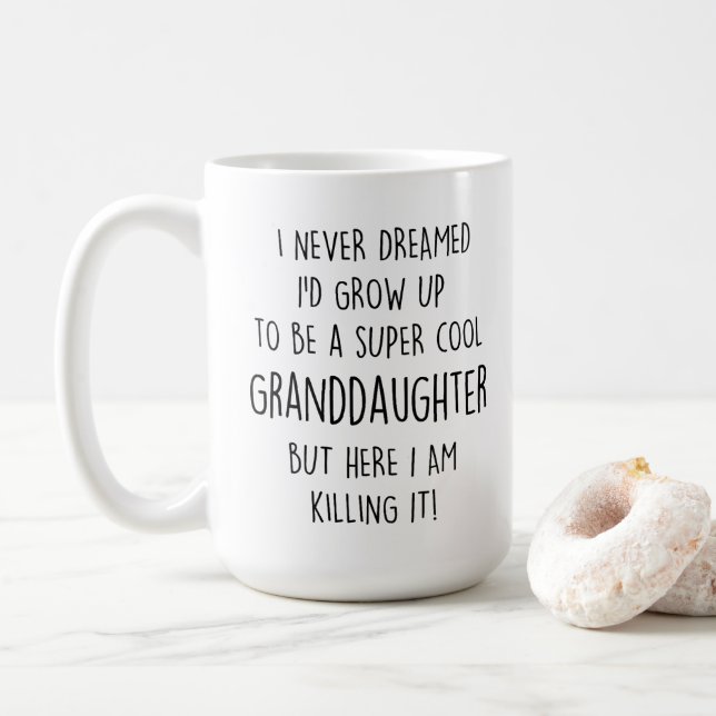 Taza De Café Nieta Super Guay - Mug cerámico elegante (Con donut)