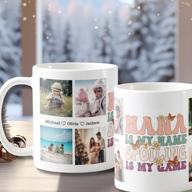 Taza De Café Nietos Nana Collage de fotos personalizado 8 (Subido por el creador)