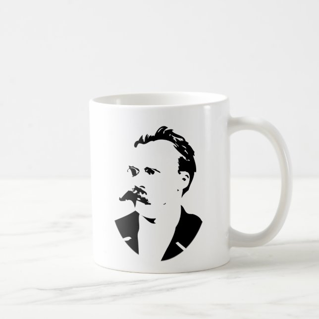 Taza De Café Nietzsche hace frente (Derecha)