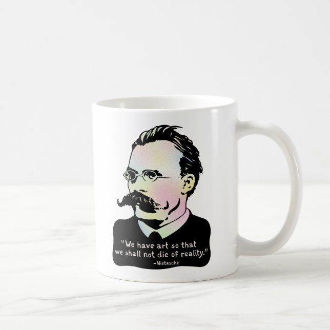 Taza De Café Nietzsche - realidad del arte v. (Derecha)