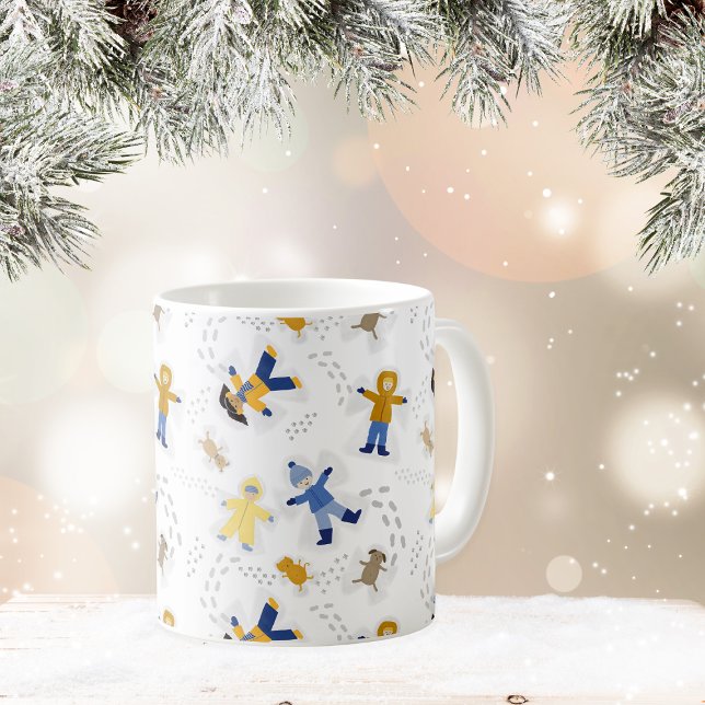 Taza De Café Nieve Angel Kids (Subido por el creador)