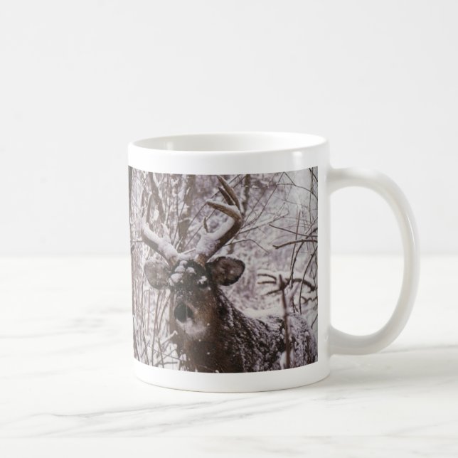 Taza De Café nieve-ciervos (Derecha)