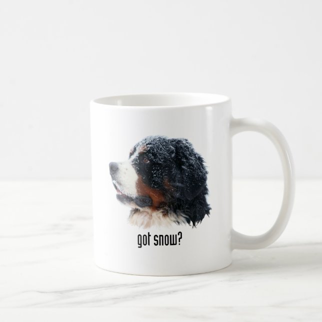 Taza De Café ¿nieve conseguida? Perro de montaña de Bernese (Derecha)
