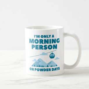 Taza De Café Nieve de persona matutina