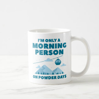 Taza De Café Nieve de persona matutina