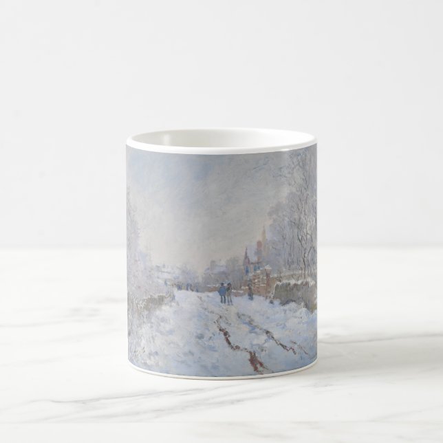 Taza De Café Nieve en Argenteuil (por Claude Monet) (Centro)