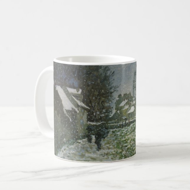 Taza De Café Nieve en Argenteuil por Claude Monet (Anverso izquierdo)