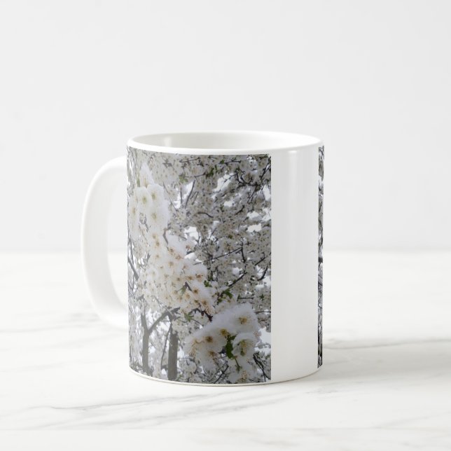 Taza De Café Nieve en flores (Anverso izquierdo)