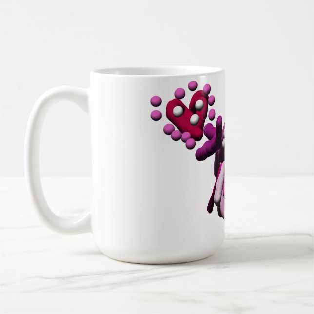 Taza De Café Nieve fiesta rosa (Izquierda)
