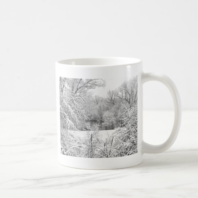 Taza De Café Nieve invernal al río Huron (Derecha)