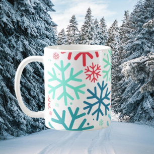 Taza De Café Nieve nocturna - Mug de copo de nieve
