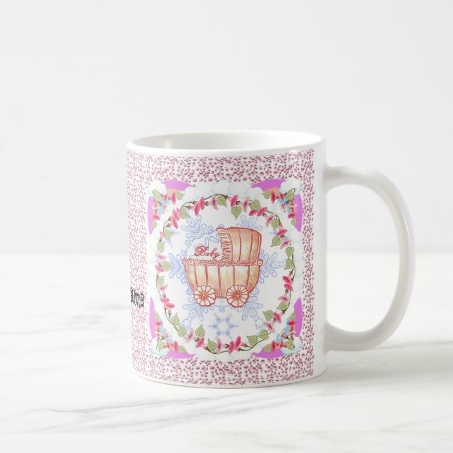 Taza De Café Nieve rosada Flake Baby Girl (Derecha)