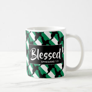 Taza De Café NIGERIA Bendice Escritura Cristiana Efesiana