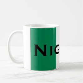 Taza De Café Nigeria con bandera nigeriana (África Occidental)