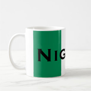 Taza De Café Nigeria con bandera nigeriana (África Occidental)