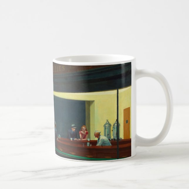 Taza De Café "Nighthawks" de Edward Hopper (Derecha)