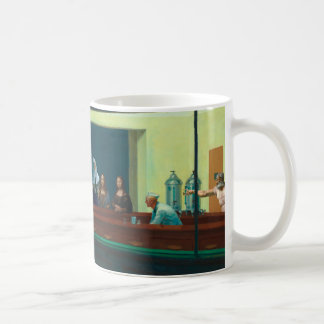 Taza De Café Nighthawks - Viajeros del tiempo - Edward Hopper