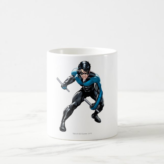 Taza De Café Nightwing with Weapons (Centro)
