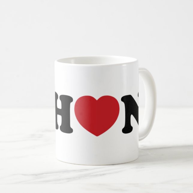 Taza De Café Nihon Love Heart (Anverso derecho)