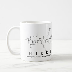 Taza De Café Nikki peptide nombre mug