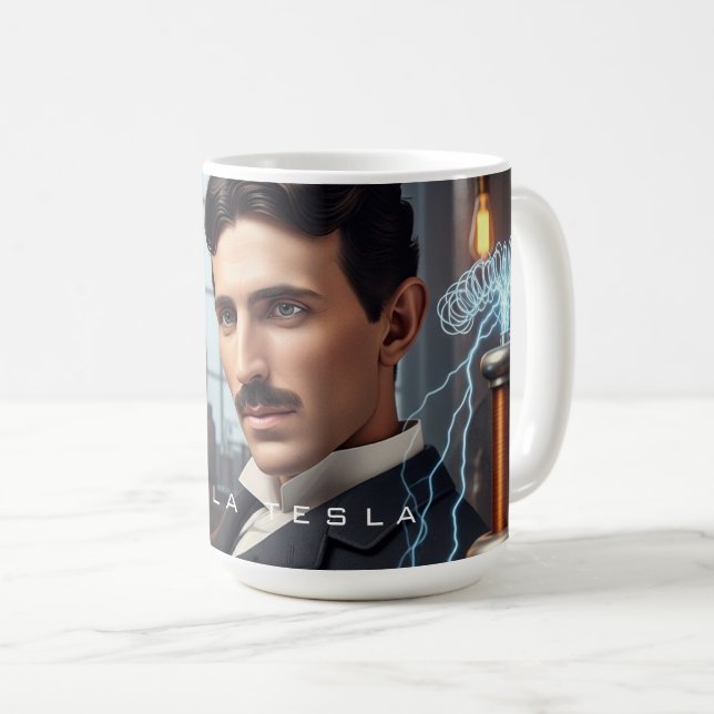 Taza De Café Nikola Tesla (Anverso derecho)