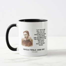 Taza De Café Nikola Tesla dejó el futuro decir la cita de la