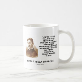 Taza De Café Nikola Tesla dejó el futuro decir la cita de la