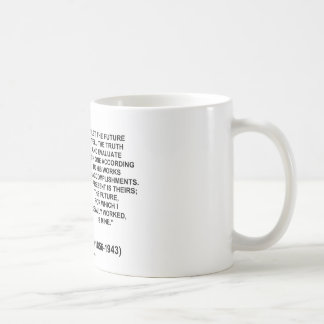 Taza De Café Nikola Tesla dejó el futuro decir la cita de la