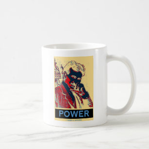 Taza De Café Nikola Tesla Power (Poster similar a Obama)
