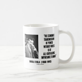 Taza De Café Nikola Tesla Transmisión Económica Del Poder