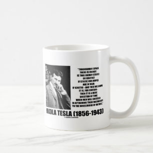 Taza De Café Nikola Tesla Wheelwork de la energía cinética de