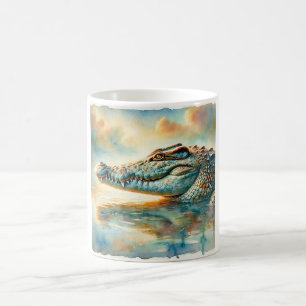 Taza De Café Nile crocodile 060924AREF104 - Watercolor