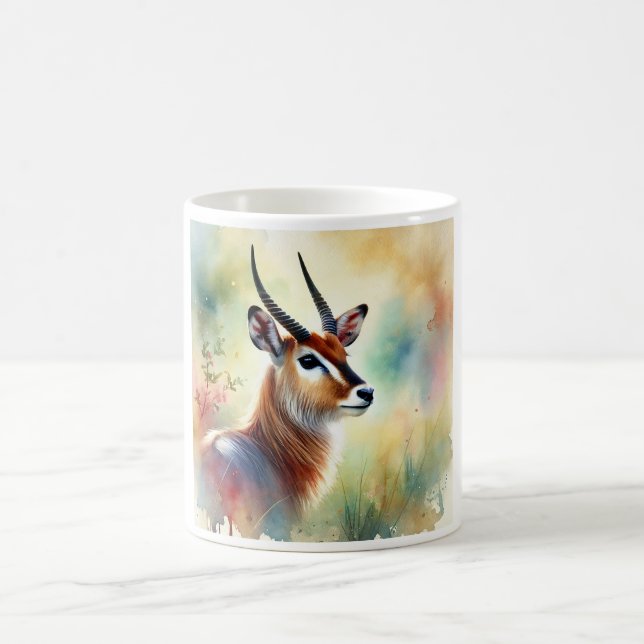 Taza De Café Nile Lechwe in Serenity 310724AREF115 - Watercolor (Centro)