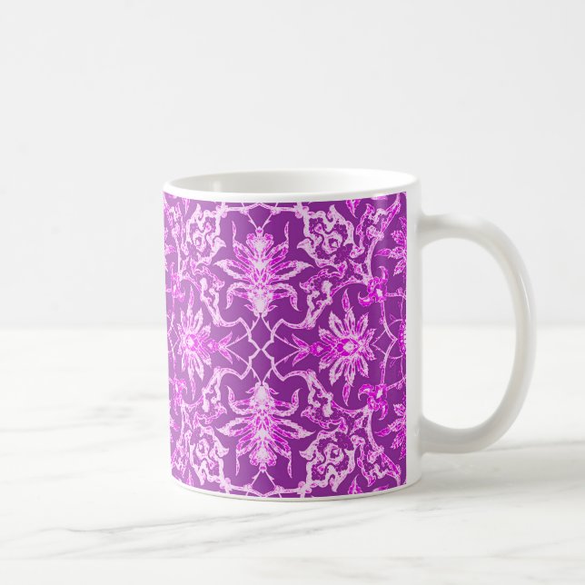 Taza De Café Nilo Chino de Art Nouveau - Púrpura Ametista (Derecha)