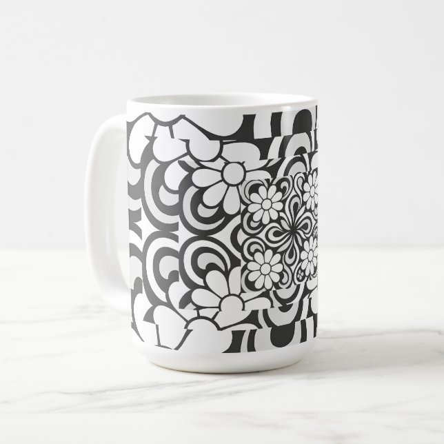 Taza De Café Nilo floral minimalista (Anverso izquierdo)