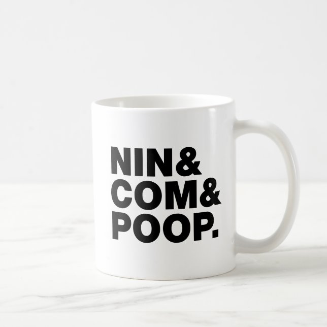 TAZA DE CAFÉ NIN & COM & POOP. (Derecha)
