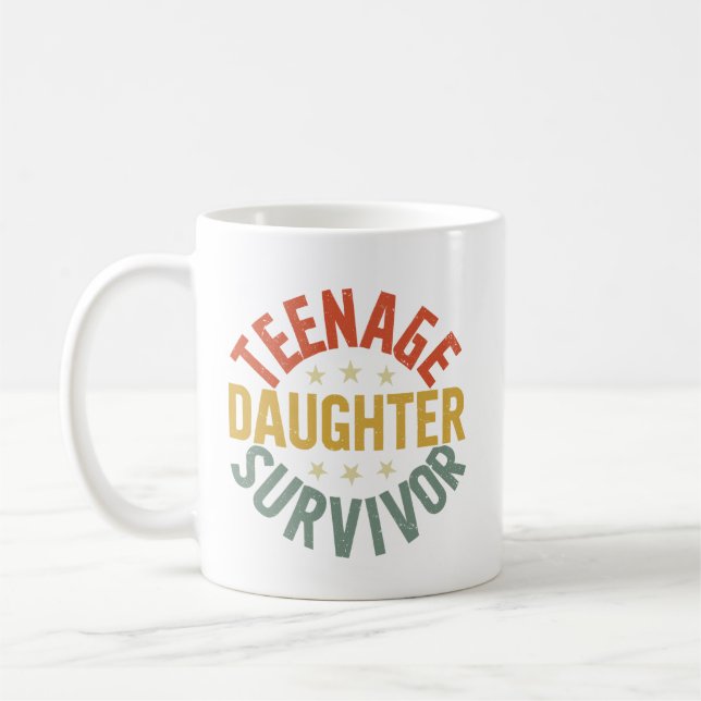 Taza De Café Niña adolescente sobreviviente de la muerte de su  (Izquierda)
