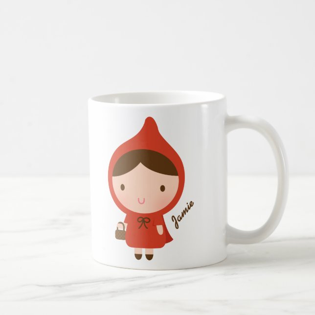 Taza De Café Niña de Caperucita Roja (Derecha)