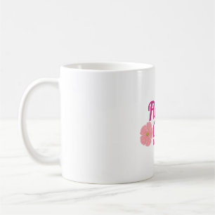 Taza De Café Niña de las flores