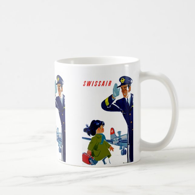 Taza De Café Niña de Swissair (Derecha)