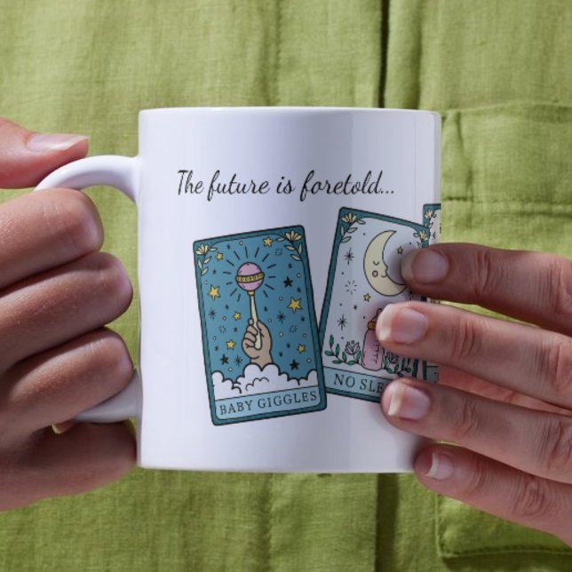 Taza De Café Niña embarazada tarot revela por familia (Subido por el creador)