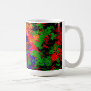 Taza De Café Niña Flor Perdida En El Bosque - Colorido Resumen