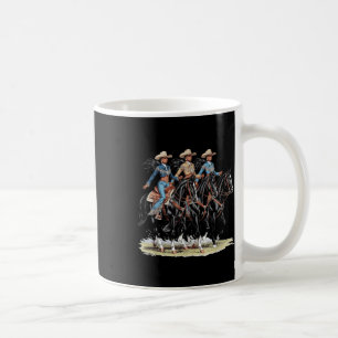 Taza De Café Niña negra occidental Melanin Rodeo Histórico afri