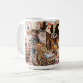 Taza De Café Niña pequeña con su peluca "Mejores Amigos"