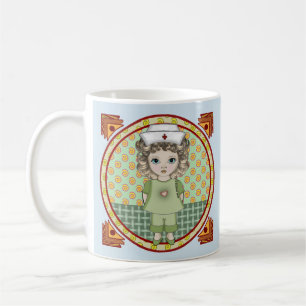 Taza De Café Niña pequeña enfermera