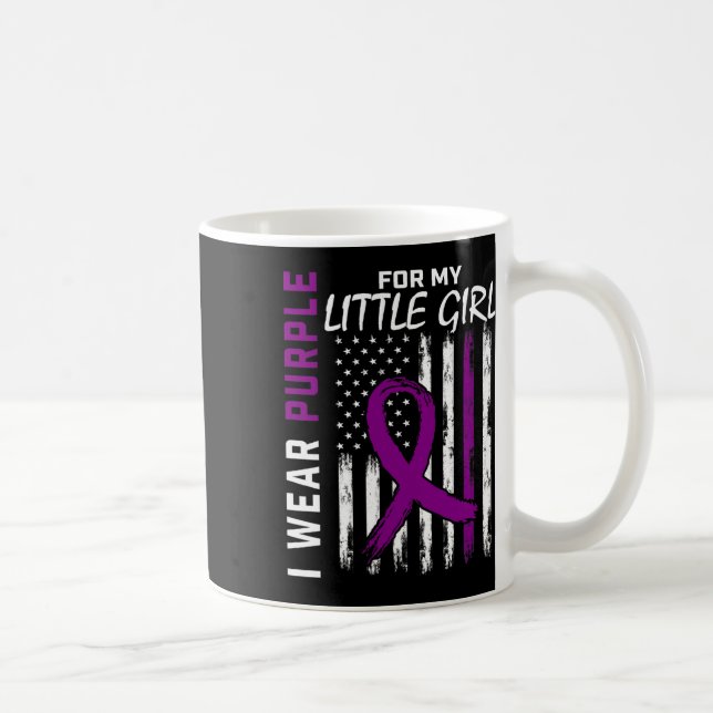 Taza De Café Niña Púrpura Hija Epilepsia Ame (Derecha)