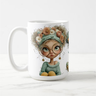 TAZA DE CAFÉ NIÑAS IRLANDESAS PEQUEÑAS Y DULCES Y RARAS