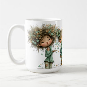 TAZA DE CAFÉ NIÑAS IRLANDESAS PEQUEÑAS Y RARAS Y DULCES